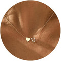 Initial Necklace for Women 18K Gold Plated Stainless Steel Tiny Heart Letter Necklace Personalized Name Necklace