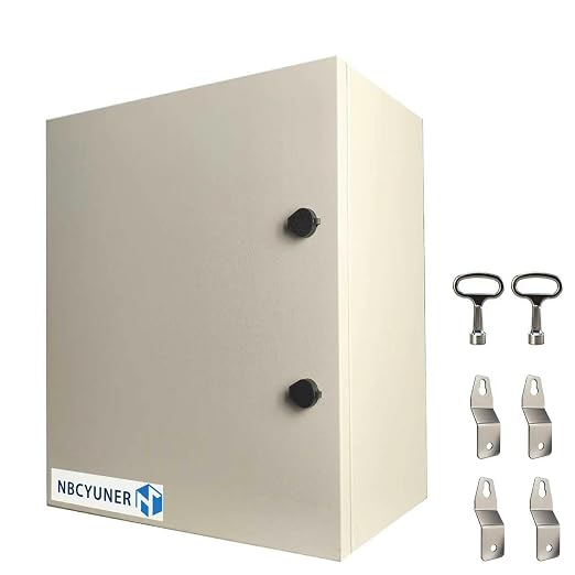 NBCYUNER 24x20x10 Electrical Enclosure Box NEMA 4 Outdoor Enclosure, IP66 by NBCYUNER