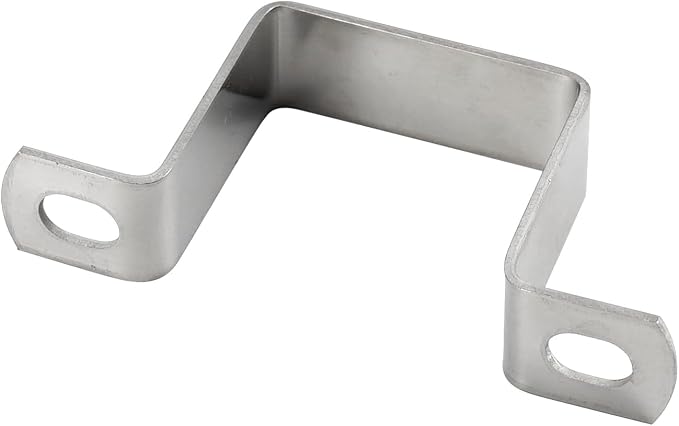 M80x40mm Square Tube Bracket 304 Stainless Steel U Shape Metal Bracket Pipe - Image 2