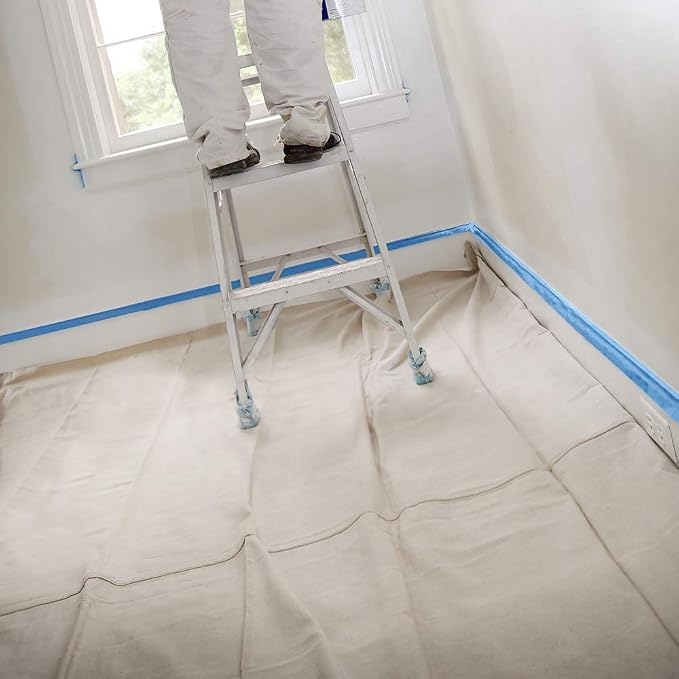 Trimaco 51127 SuperTuff Drop Cloth, 4-feet x 12-feet, 48 Sq Ft - Image 2