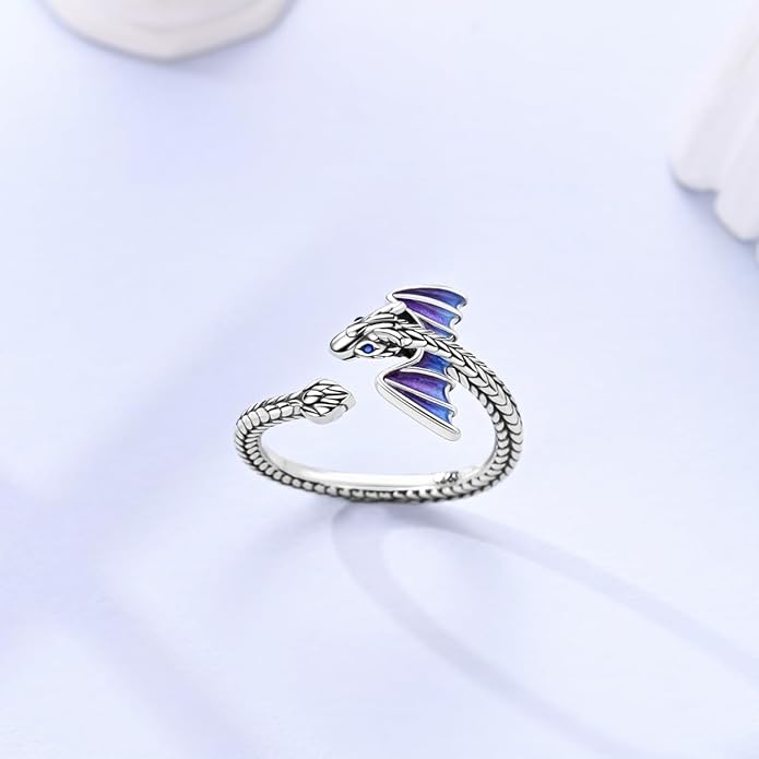 Parmuz 925 Sterling Silver Adjustable Ring for Woman Stackable Open Lucky Ring Eternity Bands Dainty CZ Statement Engagement
