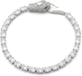 Natural Moissanite Cobra Bracelet in 925 Sterling Silver | 6x4mm Oval Cut 10.50 Carat | Handmade Designer Cobra Chain Bracelet for Men & Women | Adjustable Length Luxury Jewelry