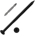 WenSilon 3/16" x2-3/4 Black Concrete Screw Anchor Black Flat Head by Wensilon