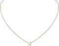 ChicSilver Personalized 925 Sterling Silver Dainty Small Heart/Star/Moon/Dot/Triangle Pendant Necklace for Women, Silver/Gold/Rose Gold/Black (with Gift Box)