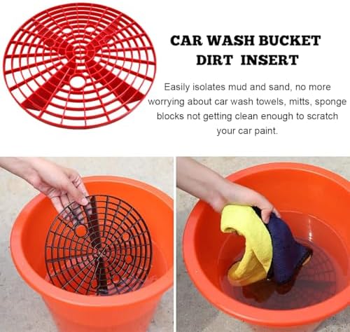 Yourkar 2 PCS Car Wash Bucket Inserts, Plastic Vehicle Wash Bucket Insert - Image 3