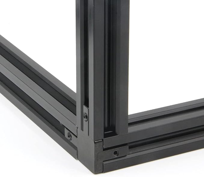 8PCS Black 3-Way End Corner Bracket Connector - Image 2