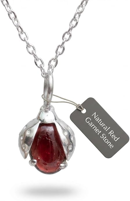 925 Sterling Silver Animal Pendant Necklace Collection for Women | Handmade Natural Gemstone Jewelry | Cat, Bee, Turtle & Bug Designs | Hypoallergenic Silver Necklace Gift for Her
