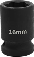 1/2" Drive 16mm Deep Impact Socket, 6 Point Chrome Molybdenum Steel Heavy Duty by YTkavq