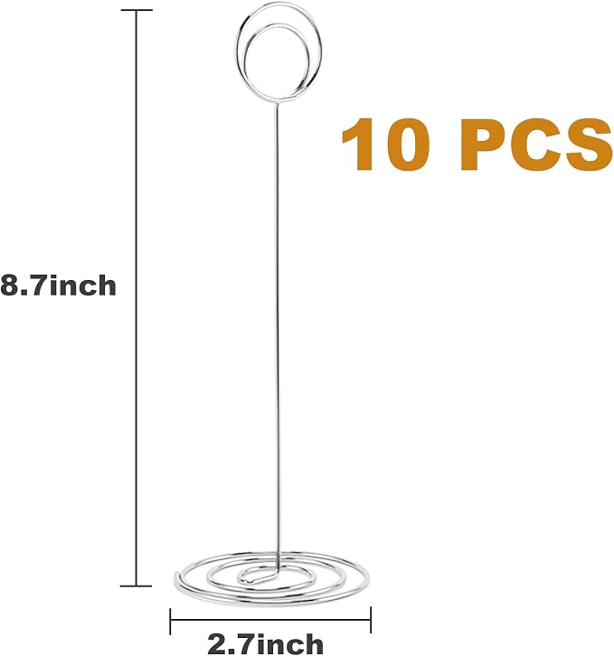 Table Number Holders, Photo Holder | Picture Holder, Card Stand Name Menu Clips - Image 2