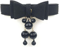 Bell Choker Collar Necklace Lolita Bow Collar Cat Kitty Velvet Necklace