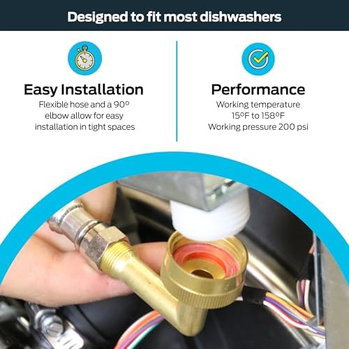 Eastman Dishwasher Installation Kit, 6 Foot Supply Line - Image 4