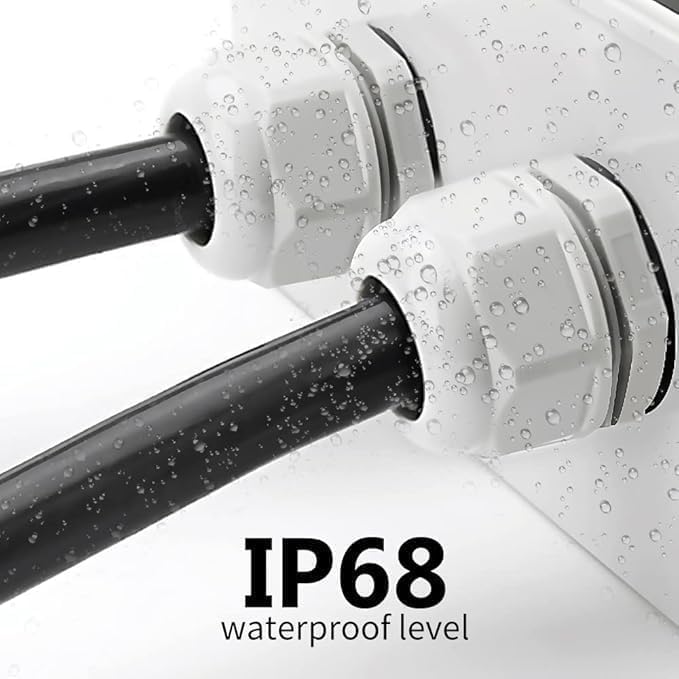 2-Pack 1" NPT Cable Glands, IP68 Waterproof Nylon PA66 Strain Relief Cord Grips - Image 3