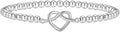 Valentines Day Gifts for Women Her - Beaded Stretch Handmade Ball Bracelets Cute Charm Bracelet Dainty Stackable Cross Heart Bow Wave CZ Jewelry Gifts Trendy Stuff