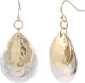 Gold and Silver Mixed Metal Earrings for Women Dangling Vintage Two Tone Boho Small Dangle Earrings