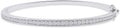 SAVEARTH DIAMONDS 3.3MM Bangle Classic Tennis Bracelet Round Lab Created Moissanite Bracelets for Brides in 18K Gold Plated Jewelry Gift for Her (Available in 6.5" or 7.5")