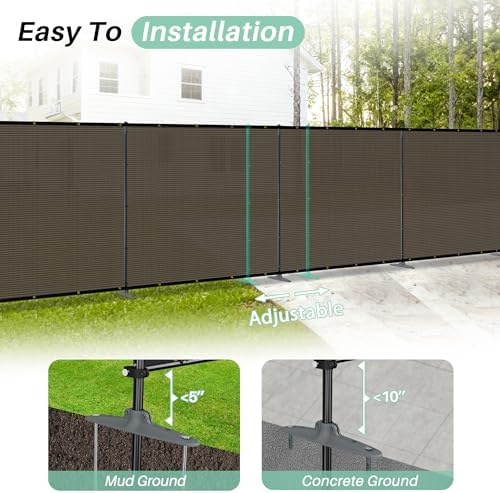 SunnyRoyal 5' x 2' Privacy Fence Screen Panel - Image 5