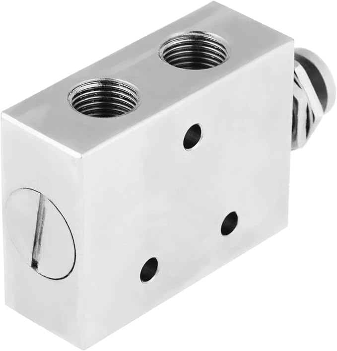 WALFRONT Air Pneumatic Toggle Valve 2 Position 3 Way Knob ON OFF Control | - Image 7