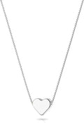 Zeffy Dainty Gold Heart Necklace for Women Trendy 14K Gold/Silver Plate Cute Heart Pendant Choker Necklaces Gold Love Heart Chain Necklace for Women Dainty Gold Jewelry Gifts for Women