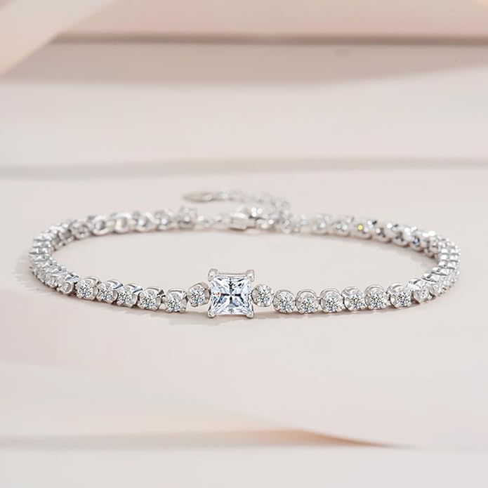 14K Gold Adjustable Diamond Bracelet for Women | Round/Oval/Princess Cut D-Color VVS1 | Ideal Gift for Birthdays & Special Events