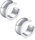 CHIC & ARTSY 925 Sterling Silver Ear Cuffs for Women, Non Piercing Clip On Cartilage Cuffs, Adjustable Fake Conch & Helix Earrings, Gold Plated & Oxidized Various Styles