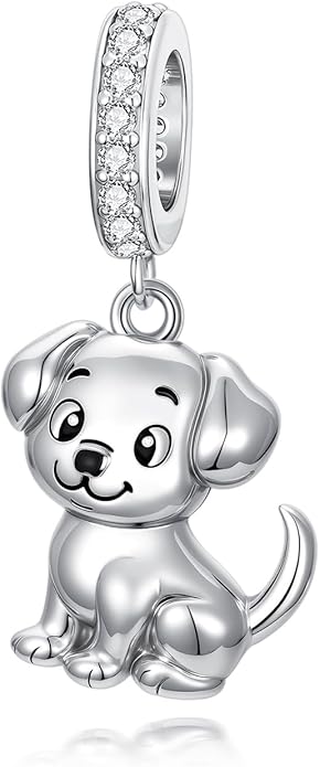PROESS Sterling Silver/Red Panda/Cow/Highland Cow/Otter/Squirrel/Elephant/Axolotl/Cat/Fox/Bee/Butterfly/Hummingbird/Tiger/Lion/Mokeny/Koala/Dog Charm Animal Charms Bead for Jewelry Making