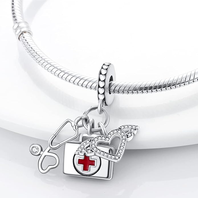 Parmuz 925 Sterling Silver Charm for Bracelet Necklace Dangle Love Mom Ocean travel Butterfly Party Charm Beads Pendants DIY Jewelry for Women