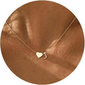 Initial Necklace for Women 18K Gold Plated Stainless Steel Tiny Heart Letter Necklace Personalized Name Necklace