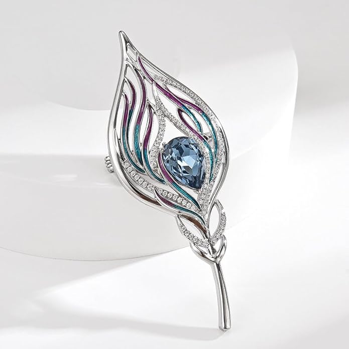 Rhinestone Brooch for Women Rhinestone Brooches Pins Crystal Lapel Pin Jewelry Christmas Valentine's Day Gift for Wife Girlfriend