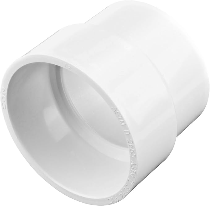 NDS 3P16 PVC Adapter, for DWV/SCH40 Hub X S&D Hub Solvent-Weld Connections - Image 2