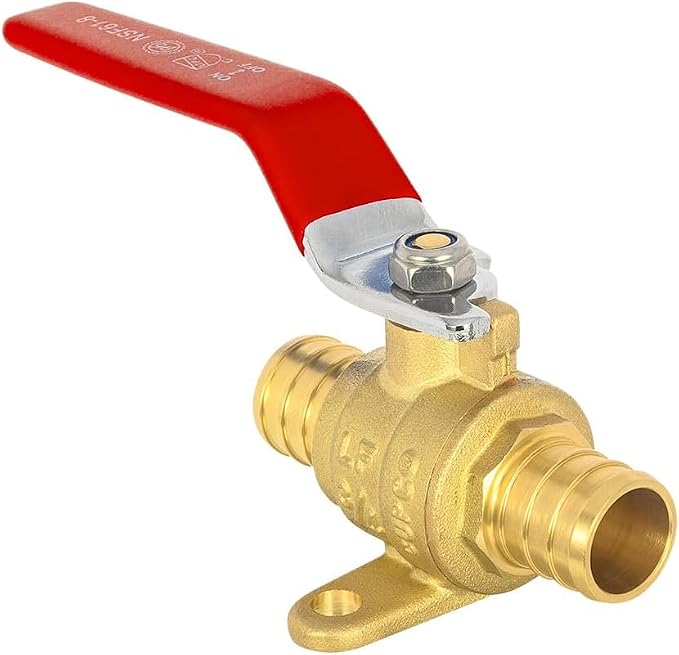 30-Pack EFIELD 3/4-inch Crimp Pex Full Port Shut-off Brass Ball Valve - Image 5
