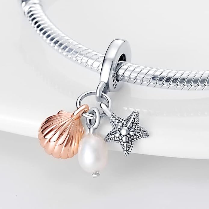 LIGHTDOG 925 Sterling Silver Charm fits Pandora Charm Bracelet Necklaces Pendant Bead Charms Jewelry Gift for Women Family Friends