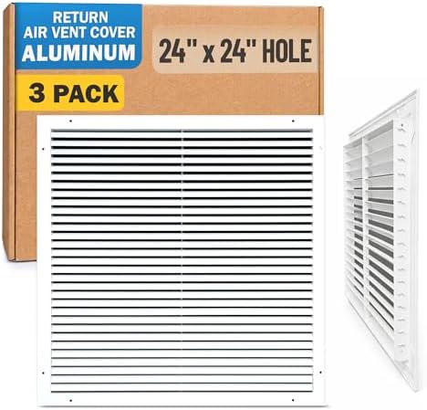 Fits 24x24 Hole | Aluminum Return Air Grille by Handua | Vent Cover Grill by Handua