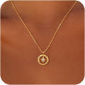 CHESKY Layered Necklaces for Women Trendy, Dainty 14k Gold Plated Pendant Necklace Layering Necklace for Women Non Tarnish Hypoallergenic Sun Gold Necklace Stack Gold Jewelry for Women Gifts