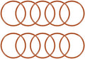 Silicone O-Ring 49mmx44.2mmx2.4mm VMQ Seal Rings Sealing Gasket Red 10PCS by uxcell