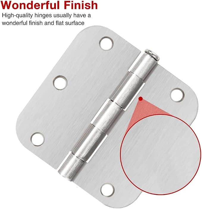 36 Pack Interior Brushed Nickel Door Hinges 3.5" - Image 2