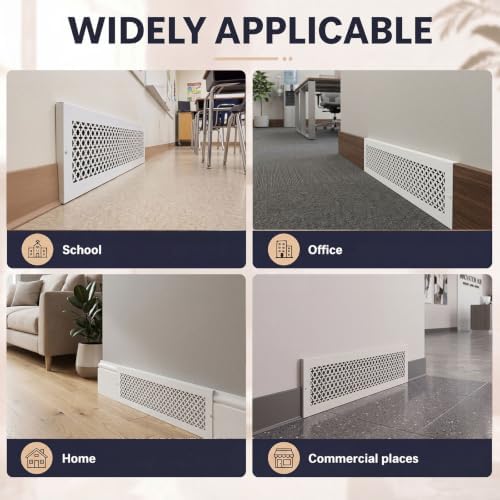 Lewtemi 2pcs 30"w x 6"h x 7/8" Thick Heavy Duty Steel Return Air Grille - Image 6