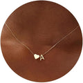 Turandoss Valentines Day Gifts for Kids Teen Girls - Dainty 18K Gold Plated Heart Initial A-Z Pendant Necklace Trendy Jewelry Heart Necklaces Birthday Valentines Day Gifts for Girlfriend Wife Women