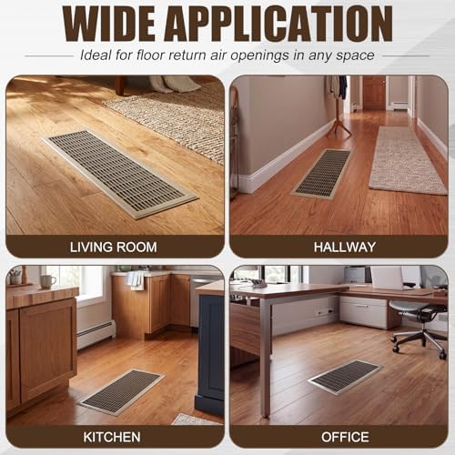 1 Pack 30" x 6" Floor Register Covers, Heavy Duty Steel Walk-on Return Air - Image 6