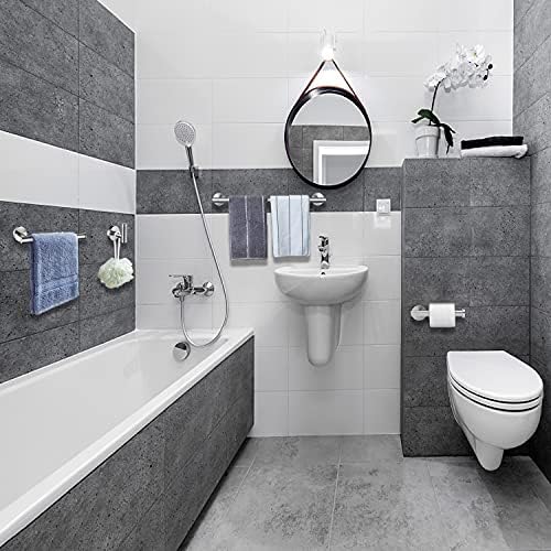 Towel Bar for Bathroom Polished Chrome, 33Inch Towel Rack Wall Mounted - Image 2