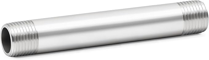 ChillWaves 304 Stainless Steel Pipe Fitting, Nipple Cast Pipe 1-1/4" NPT Male x by VisittheCHILLWAVES