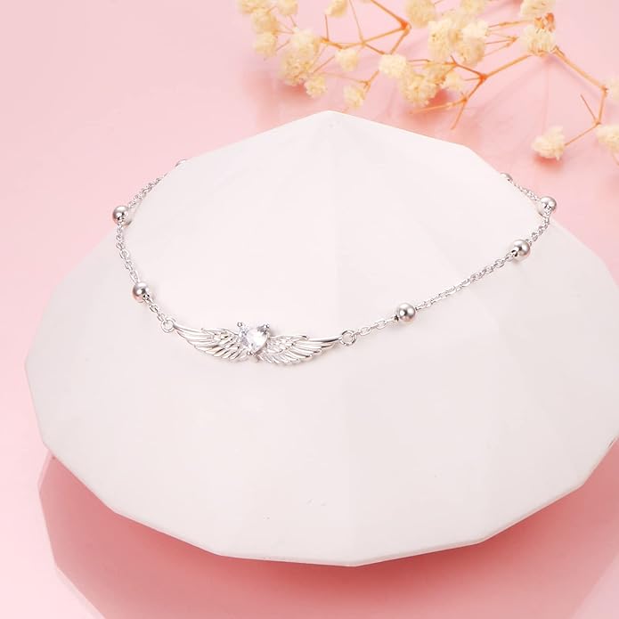 S925 Sterling Silver Anklets Adjustable Beach Foot Ankle Bracelet Jewelry Gifts For Women Girls