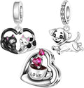 Cute Panda Animal 925 Sterling Silver Charms for Bracelets and Necklace Dangle Pendants Butterfly Elephant Dog Bead Jewelry Present for Women Family Friends