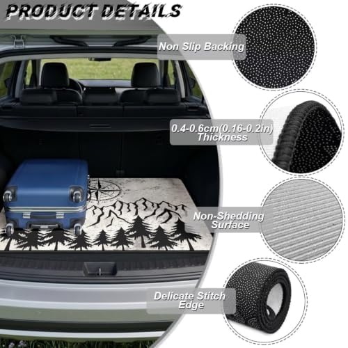 ELEQIN Car Cargo Liner Non Slip Backing Cargo Mat Rear Trunk Liner Mountain - Image 6