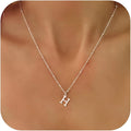 Valentines Gifts for Her Women - Initial Necklaces for Women Dainty 14k Gold Plated A-Z Letter Pendant Name Necklaces Cute Charm Choker Fashion Accessories Non Tarnish Trendy Jewelry Gift