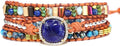 ZOSOJONA Women Wrap Bracelets Boho Natural Stone Jasper Turquoises Strand Bracelet Jewelry Collection