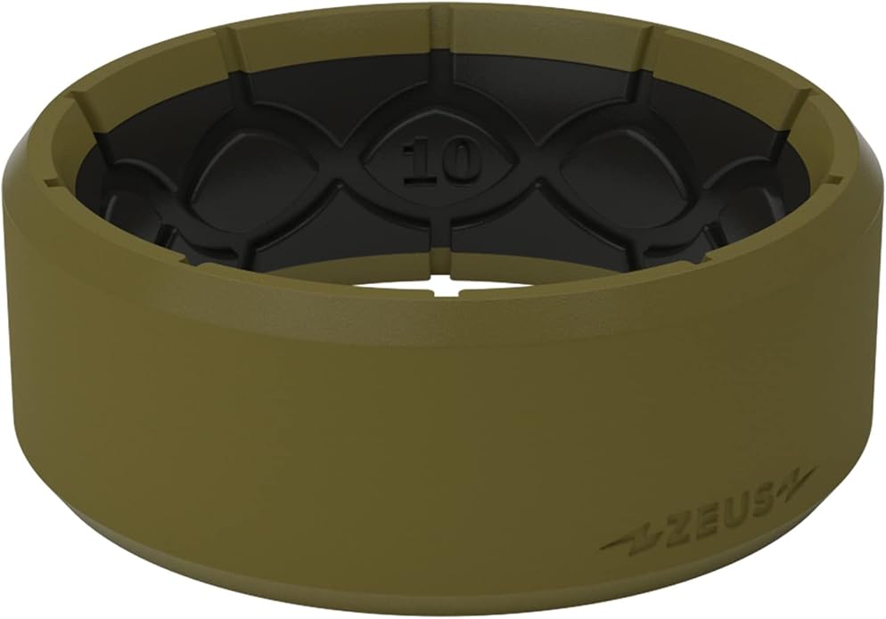 Groove Life Zeus Anti Stretch Silicone Ring Breathable Silicone Rings for Him and Her, Unique Design, Comfort Fit Ring