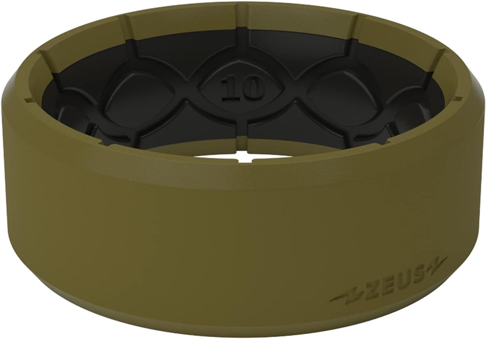 Groove Life Zeus Anti Stretch Silicone Ring Breathable Silicone Rings for Him and Her, Unique Design, Comfort Fit Ring