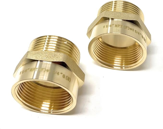 Cascada Lead-Free Brass Adapter, G Thread British BSPP Male to NPT Female |) - Image 7