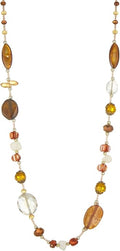 FULU AUTUMN Long Necklaces for Women Trendy Long Chunky Beaded Necklace Boho Fashion Costume Jewelry Mothers Day Gifts for Her