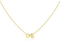 M MOOHAM Valentines Gifts for Kids Her - Heart Initial Necklaces for Women Girls 14K Gold Plated Tiny Heart Necklace Jewelry for Kids Personalized Birthday Gifts for Teen Girls Trendy